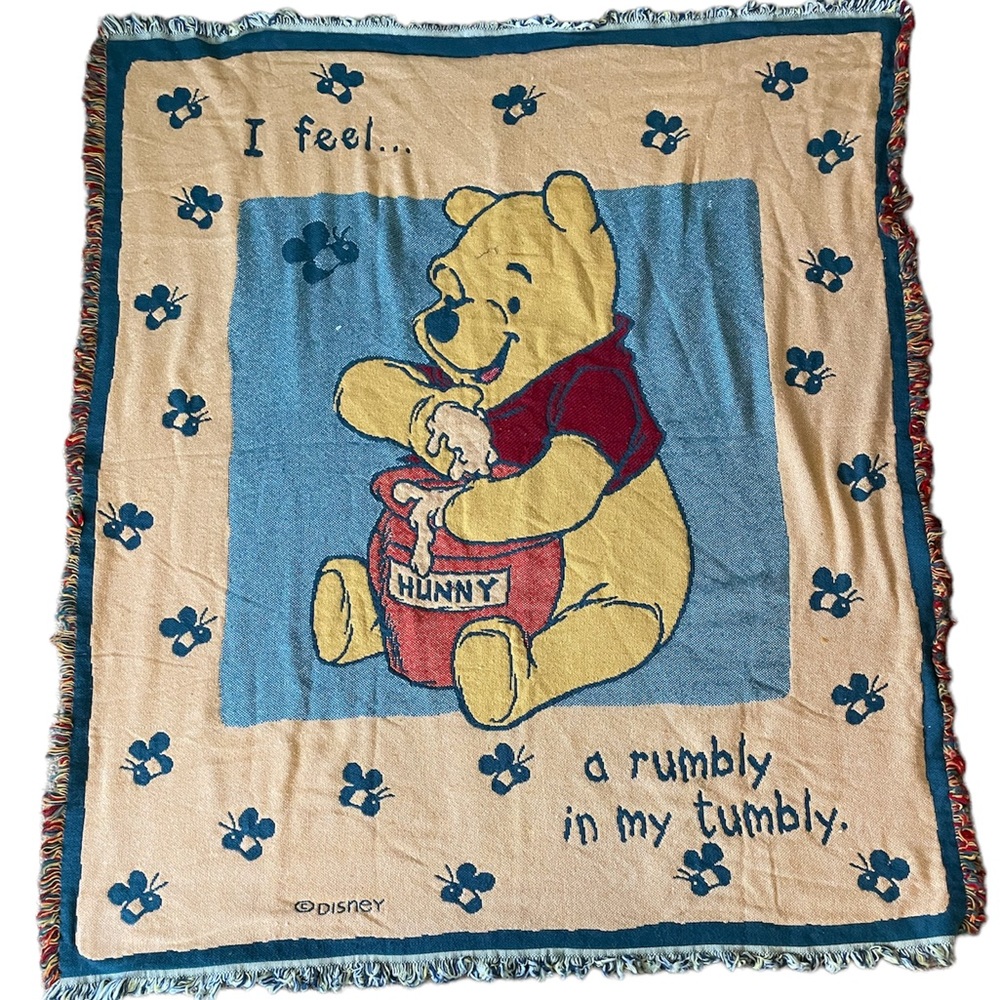 Disney | 90’s Vintage Winnie The Pooh Throw Blanket